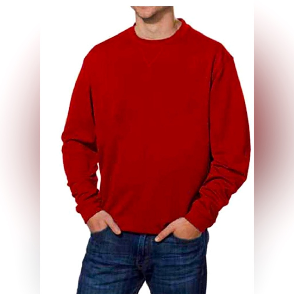 Pebble Beach Performance Mens  Long Sleeve Crew Neck Red Golf T Shirt XL